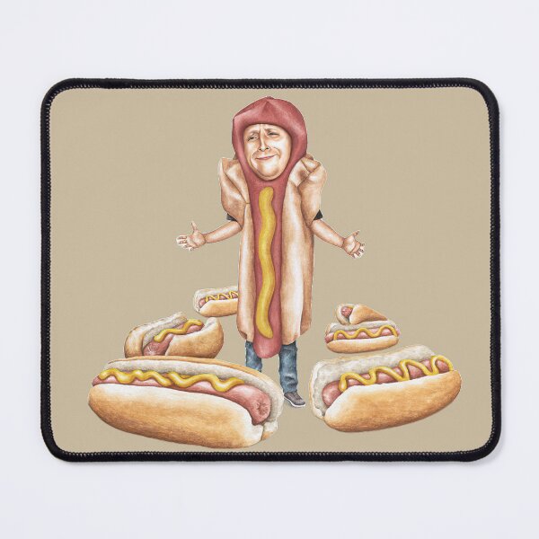 Item preview, I Think You Should Leave Hot Dog Sticker | Tim Robinson "We're All Trying To Find The Guy" Meme Art designed and sold by cogiaovuong.