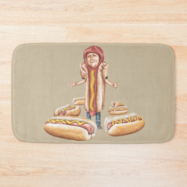 Item preview, I Think You Should Leave Hot Dog Sticker | Tim Robinson "We're All Trying To Find The Guy" Meme Art designed and sold by cogiaovuong.