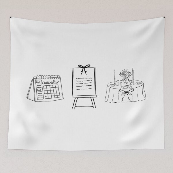 Item preview, Event Planner Icons – Calendar, Signboard, Tablescape – Minimal Wedding & Events designed and sold by MicroRoleClub.