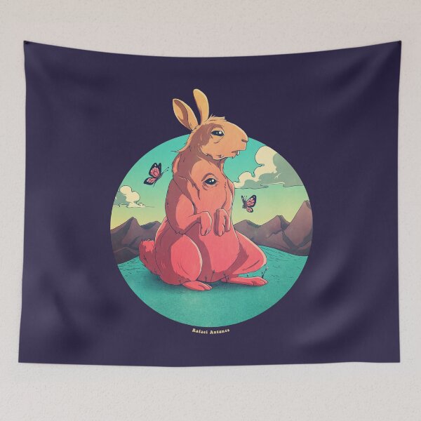 Item preview, The Enigmatic Rabbit Fantasy Art designed and sold by RafarteAntunes.