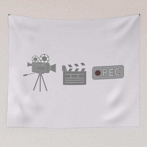 Item preview, Filmmaker Icons (Grey) – Camera, Clapperboard, REC – Minimal Film & Video designed and sold by MicroRoleClub.