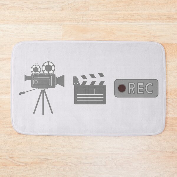 Item preview, Filmmaker Icons (Grey) – Camera, Clapperboard, REC – Minimal Film & Video designed and sold by MicroRoleClub.
