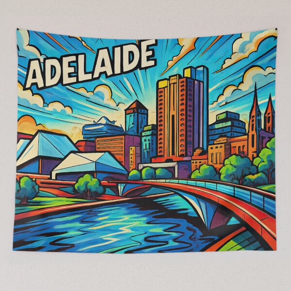 Item preview, Adelaide, city | Comics style - Cartoon designed and sold by ComicsFactory.