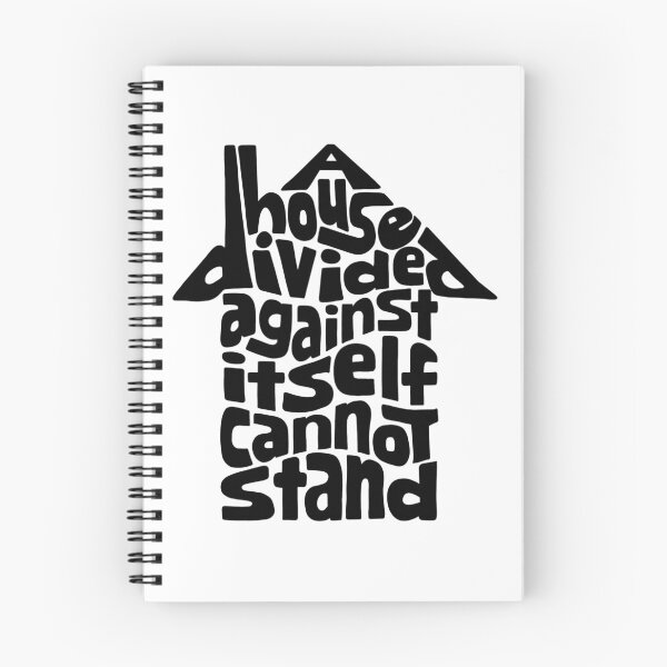 Item preview,  A House Divided Against Itself Cannot Stand Word Art designed and sold by Unhinged Heather.