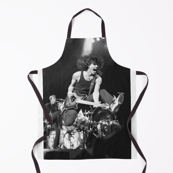 Item preview, Eddie VanHalen - "Flying Eddie" - BW Photograph designed and sold by ConcertImages.