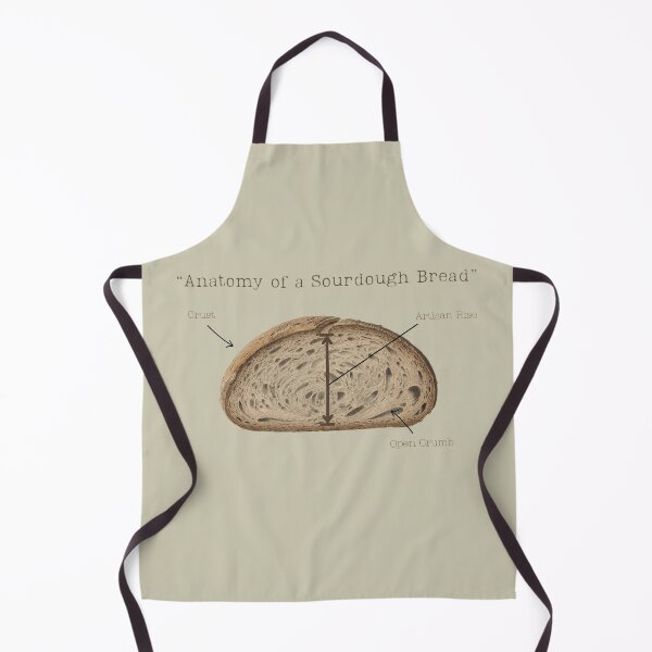 Item preview, Anatomy of a Sourdough Bread – Vintage Artisan Baking Illustration designed and sold by ChristinePartlow.