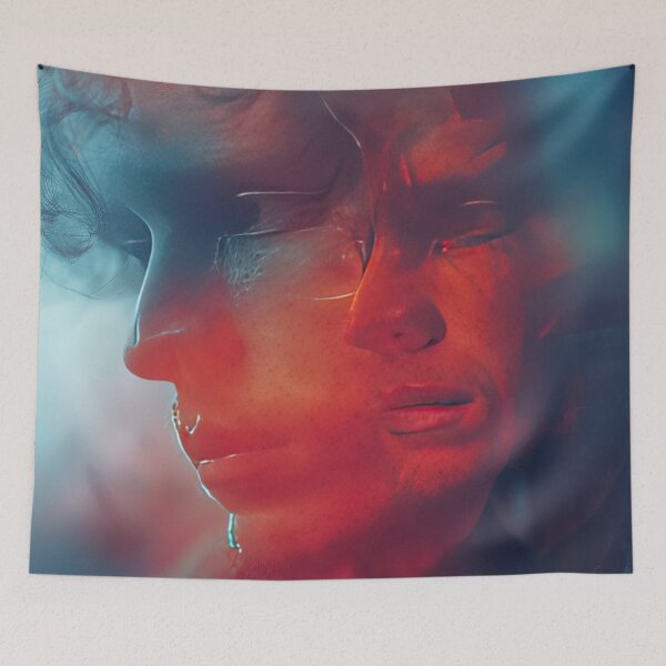 Item preview, Abstract art displays human faces designed and sold by anytka.