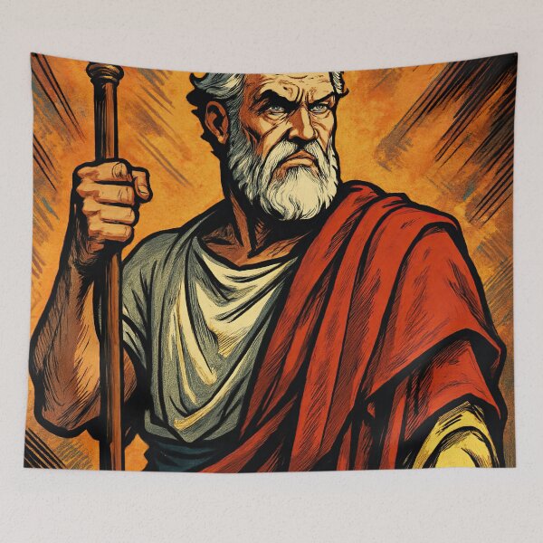 Item preview, Aeacus, Greek mythology | Comics style - Cartoon designed and sold by ComicsFactory.