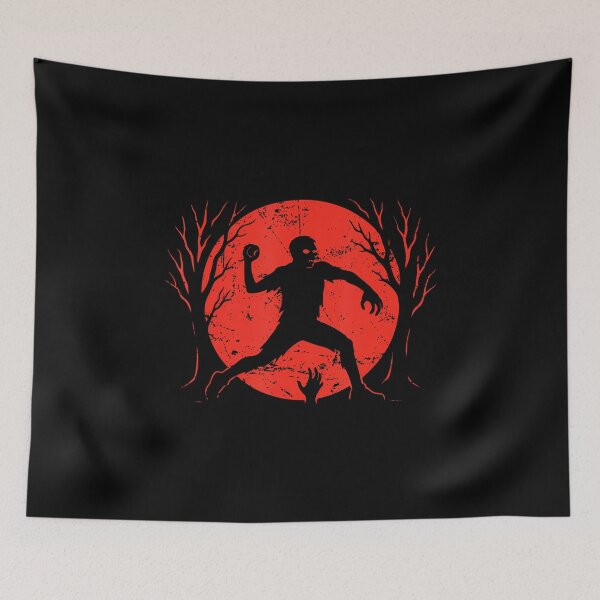 Item preview, Zombie Baseball Pitch Under Moon designed and sold by MaudeGloria.
