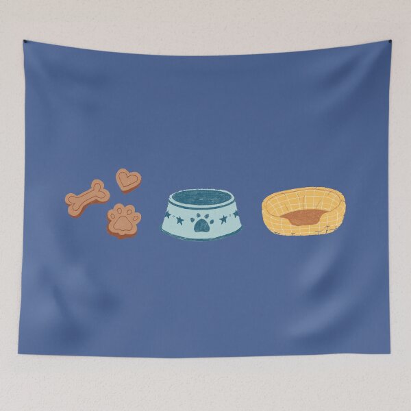 Item preview, Pet Care Icons (Dark Blue) – Treats, Food Bowl, Cozy Bed – Minimal Dog & Cat Design designed and sold by MicroRoleClub.