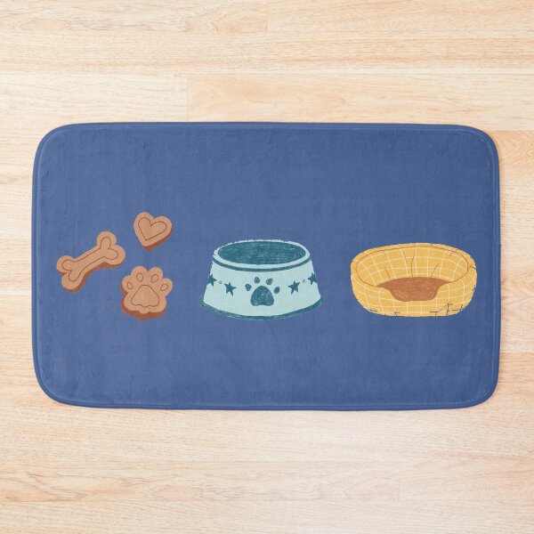 Item preview, Pet Care Icons (Dark Blue) – Treats, Food Bowl, Cozy Bed – Minimal Dog & Cat Design designed and sold by MicroRoleClub.