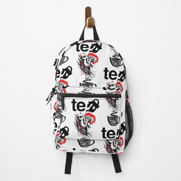 Item preview, Tea Tiger – Dark Minimalist Art With Fiery Red Accents designed and sold by OSAMA MO.