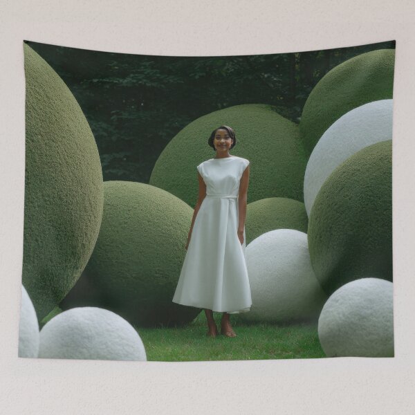 Item preview, Lady in garden with shapes designed and sold by anytka.