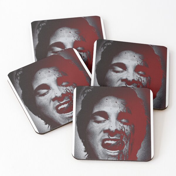 Item preview, Red Mask Horror Portrait American Psycho Art For Slasher Fans Gift For Patrick Bateman Lovers designed and sold by BeataBeth.