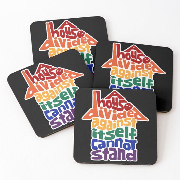 Item preview, A House Divided Against Itself Cannot Stand Word Art designed and sold by Unhinged Heather.