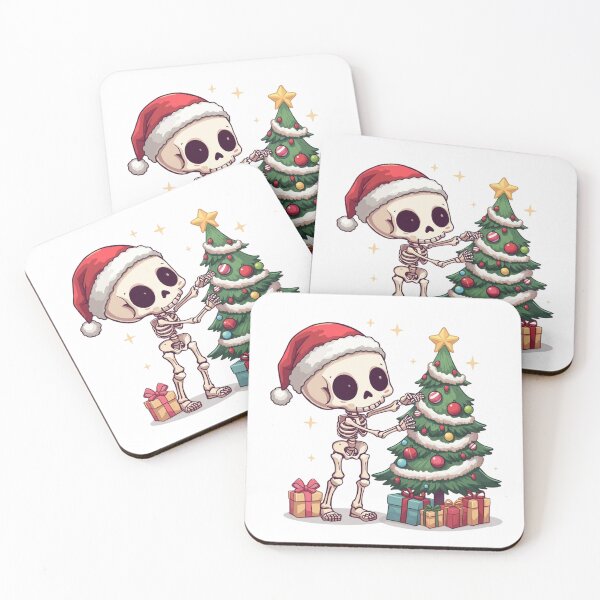 Item preview, Skeleton Christmas – Cute Skeleton Decorating Tree designed and sold by Dream Magic Co.