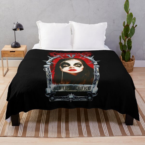 Item preview, Red Lip Sacrifice - Goth Cult Horror Art designed and sold by CoffinsArt.
