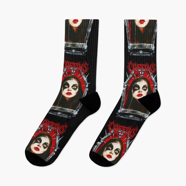 Item preview, Red Lip Sacrifice - Goth Cult Horror Art designed and sold by CoffinsArt.