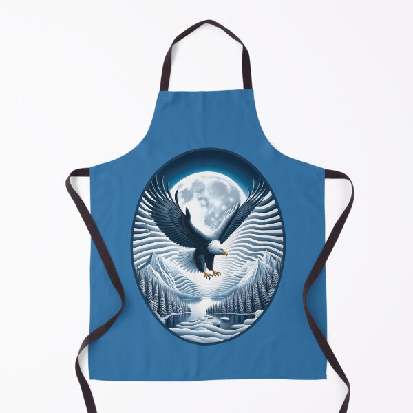 Item preview, Bald Eagle Over Snowy Alaskan Winter Scenery designed and sold by AlchemyColor.