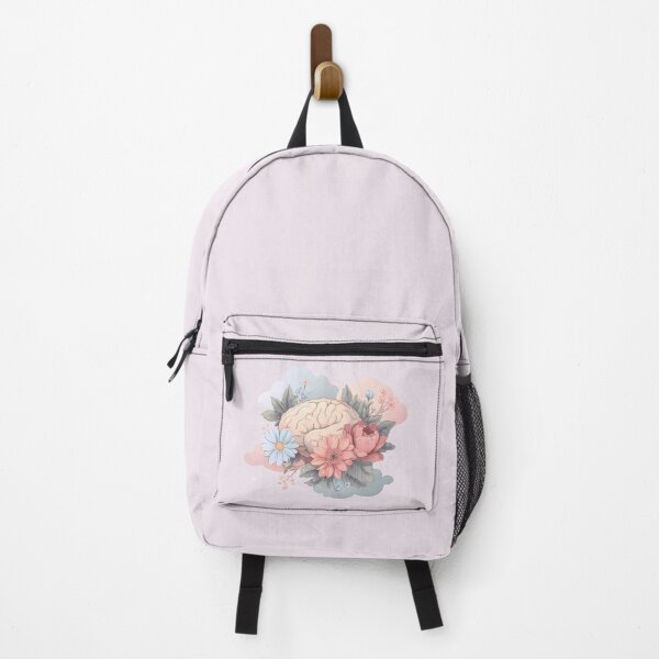 Item preview, Blooming Mind — Floral Brain Illustration | Soft Pastel Aesthetic Wellness Art designed and sold by PureBrain.