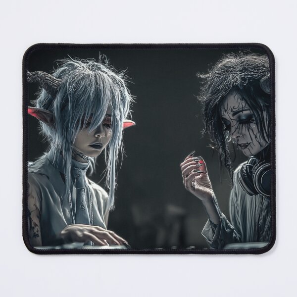 Item preview, Anime Diablo y Ángel DJ designed and sold by rebirthdesigner.