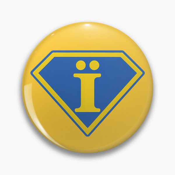 Item preview, Ukrainian Power Letter Ї – Minimalist Symbol in Flag Colors designed and sold by ShineEyePirate.