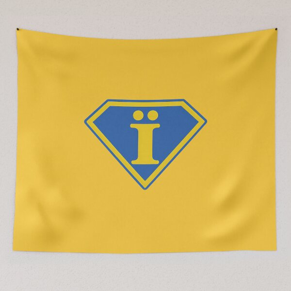 Item preview, Ukrainian Power Letter Ї – Minimalist Symbol in Flag Colors designed and sold by ShineEyePirate.