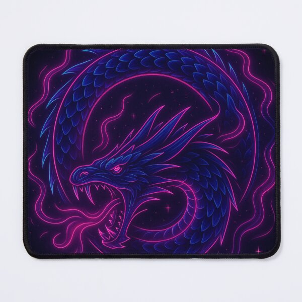 Item preview, Neon Jormungandr – Norse Myth Ouroboros Serpent designed and sold by GolabMagic.
