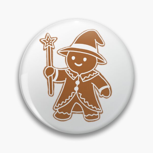 Item preview, Gingerbread Wizard – Cute Magical Holiday Cookie Character designed and sold by Shelb136.