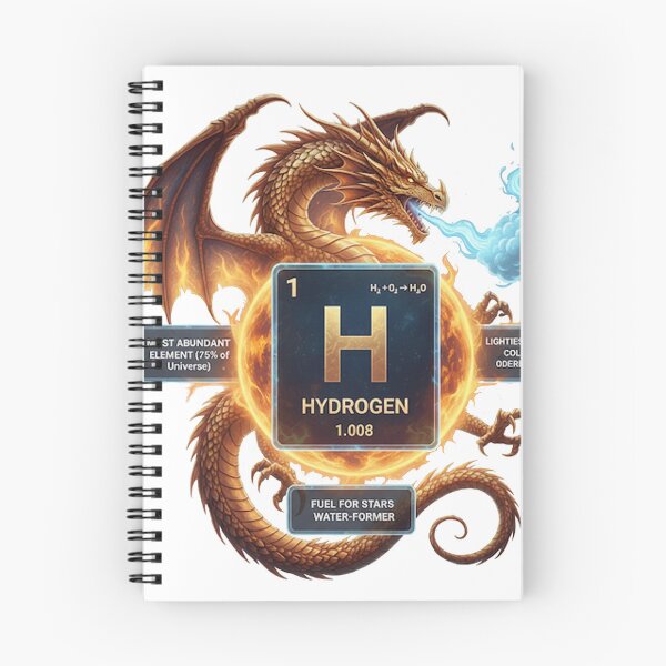 Item preview, Hydrogen periodic table dragon designed and sold by lucienchip.
