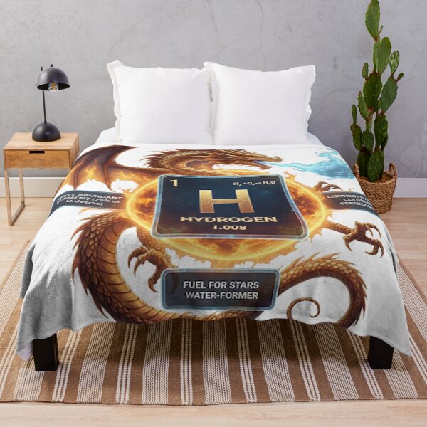 Item preview, Hydrogen periodic table dragon designed and sold by lucienchip.