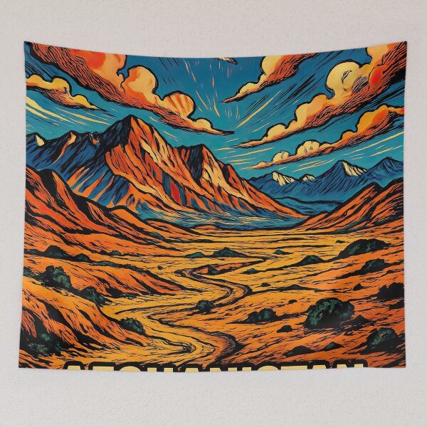 Item preview, Afghanistan landscape | Comics style - Cartoon designed and sold by ComicsFactory.