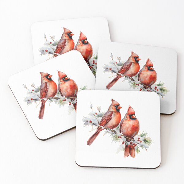 Item preview, Winter Cardinals on Branch designed and sold by Liededrom..