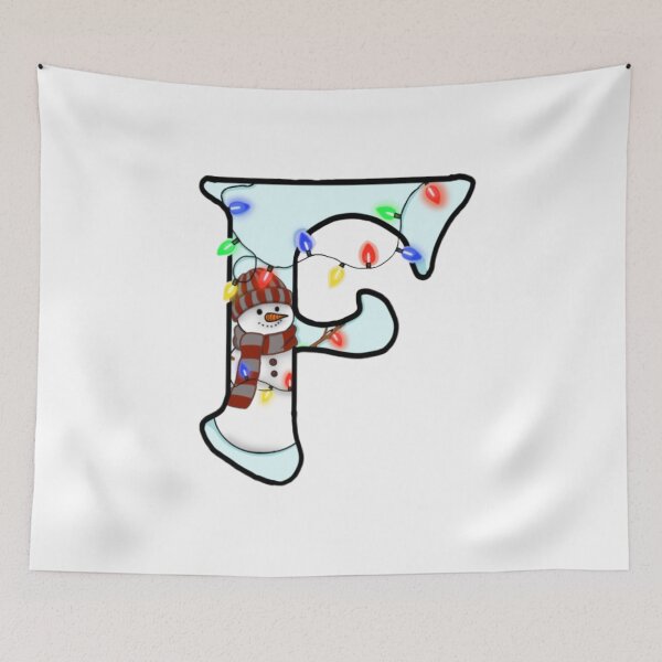 Item preview, Holiday themed letter F designed and sold by Artistkhg.