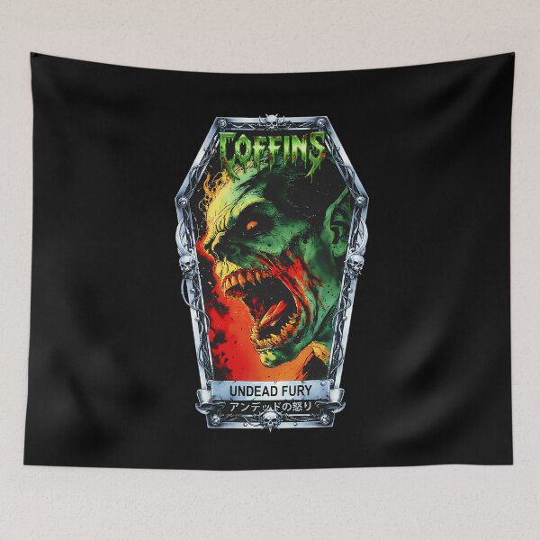 Item preview, Undead Fury - Raging Zombie Art designed and sold by CoffinsArt.