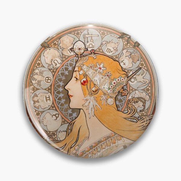 Item preview, Goddess of the Zodiac – Art Nouveau work by Alfons Mucha designed and sold by DandoLaTalla.