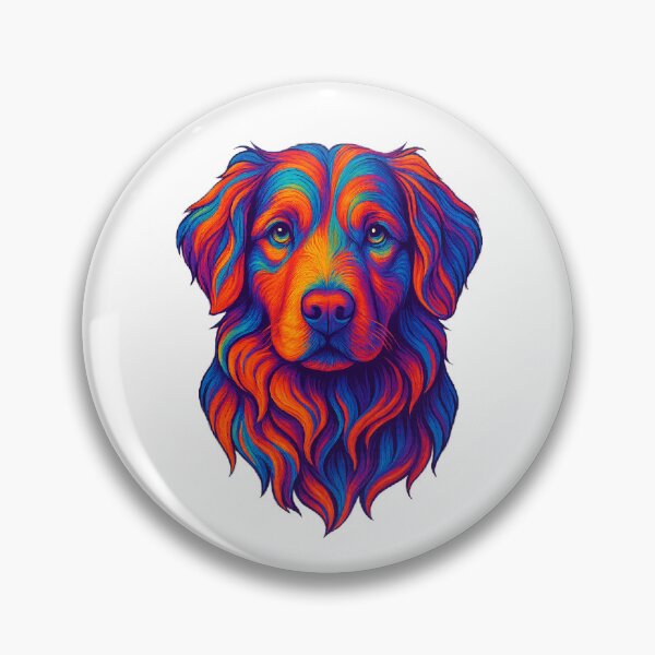 Item preview, Psychedelic Toller Nova Scotia Duck Tolling Retriever  designed and sold by The Junto Shop.