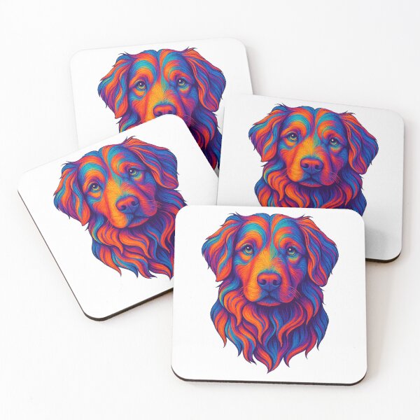 Item preview, Psychedelic Toller Nova Scotia Duck Tolling Retriever  designed and sold by The Junto Shop.