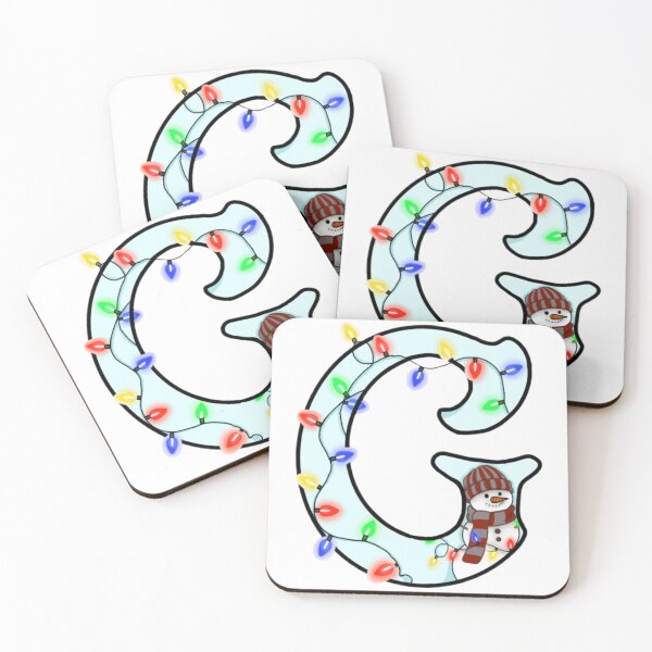 Item preview, Holiday themed letter G designed and sold by Artistkhg.