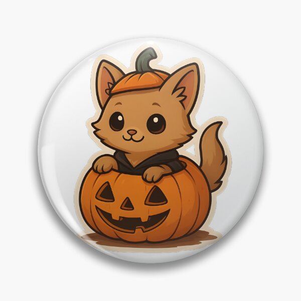 Item preview, Cute little kitten in a pumpkin designed and sold by Gold Phoenix Adro.