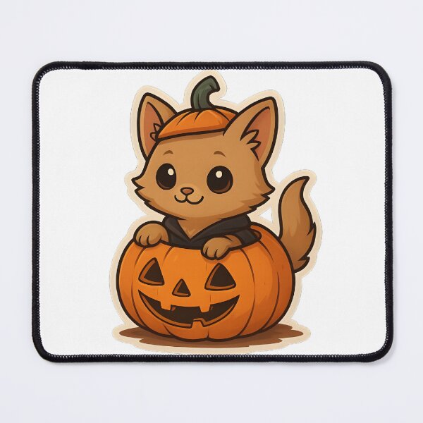 Item preview, Cute little kitten in a pumpkin designed and sold by Gold Phoenix Adro.