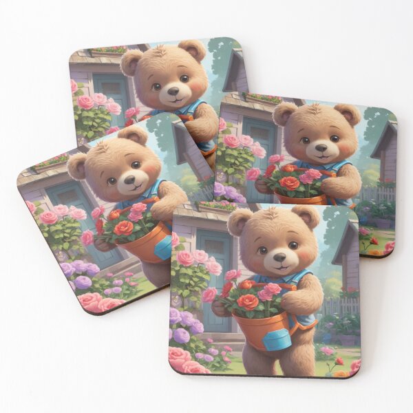 Item preview, Teddy Bear in Valentine Garden designed and sold by Sweet Dreams Ambience.
