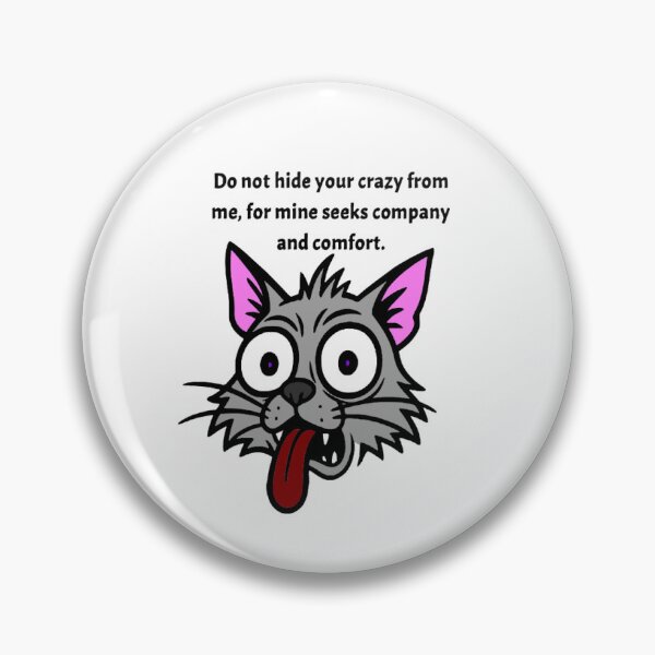 Item preview, My Crazy Matches Yours – Funny Cat Design designed and sold by Urban Squirrel Creations.