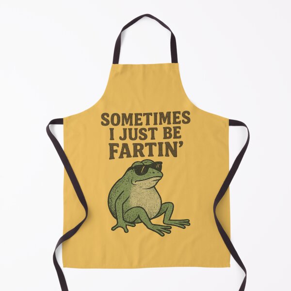 Item preview, Sometimes I Just Be Farting Funny Farting Frog Meme designed and sold by Pun&Done.