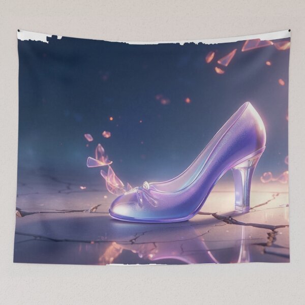 Item preview, Cinderella’s Glass Slipper – Enchanted Fairytale Shoe Art designed and sold by HopaHope.