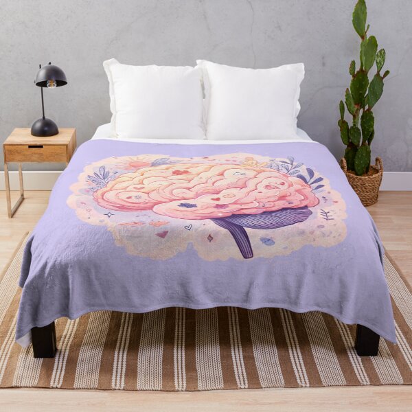 Item preview, Healing Mind — Cute Pastel Brain Illustration | Soft Mental Health Aesthetic Art designed and sold by PureBrain.