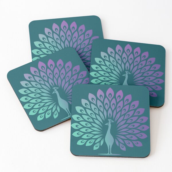 Item preview, Gradient Peacock Vector Art designed and sold by RokaWorld.