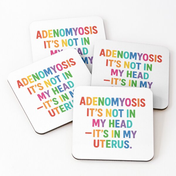 Item preview, Adenomyosis Awareness Colour Text Tee – It’s Not In My Head, It’s In My Uterus designed and sold by Paws and Ink Art.
