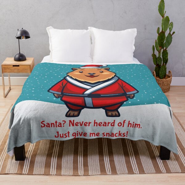 Item preview, Capybara - Santa? Never Heard of Him designed and sold by Drawings Project.