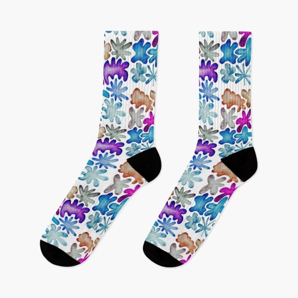 Item preview, Abstract Shapes Watercolor Pattern Print Floral Retro  designed and sold by ErynRoseDesign.